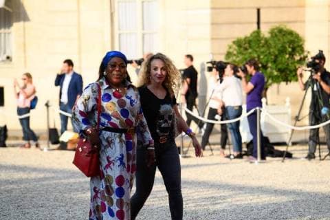 Arrivals at the reception at the Elysee in honor of the French football team World Champion 2018 Yeo Pogba (Paul Pogba s mother) Paris France  592627
