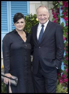 . 16 07 2018. London, United Kingdom. Stellan Skarsgard and wife arriving at the Mamma Mia ! Here We Go Again world premiere in London .  xStephenxLockx xi-Imagesx IIM-18224-0093