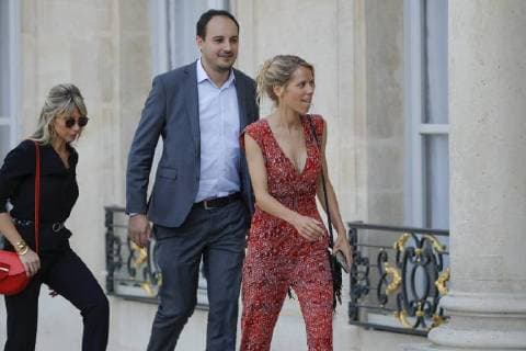 Tiphaine Auziere FOOTBALL : Equipe de France de Football recu au Palais de l Elysee - Paris - 16 07 2018 StephaneAllaman Panoramic 