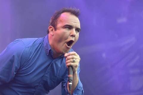 Singer Samuel T. Herring of Future Islands music band performs during the 17th Colours of Ostrava music festival, on July 18, 2018, in Ostrava, Czech Republic. (CTKxPhoto JaroslavxOzana) CTKPhotoP201807180792001  JAO 03