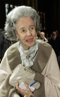 20061104 - BRUSSELS, BELGIUM : Queen Fabiola during the Brussels All Saints religious congress , Saturday 04 November 2006, at the Koekelberg Basilique of Brussels. MARKxRENDERS  x5422869x