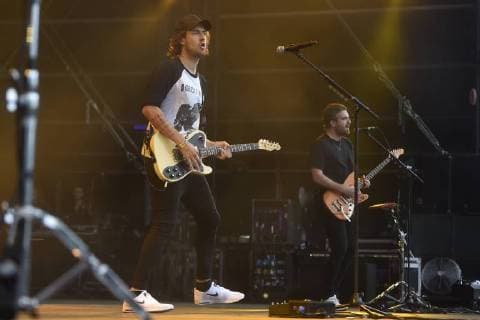Kensington, a Dutch rock band, performs during the 17th Colours of Ostrava music festival in Dolni Vitkovice complex, Ostrava, Czech Republic, July 19, 2018. (CTKxPhoto JaroslavxOzana) CTKPhotoP201807190936701  JAO 07