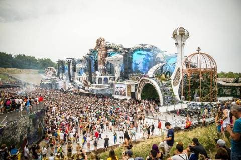 Illustration picture shows the first day of the Tomorrowland music festival, Friday 20 July 2018. The 14th edition of Tomorrowland electronic music festival takes place at the De Schorre terrain in Boom from 20 to 22 July 2017 and from 27 to 29 July 2018.  JAMESxARTHURxGEKIERE 05389901
