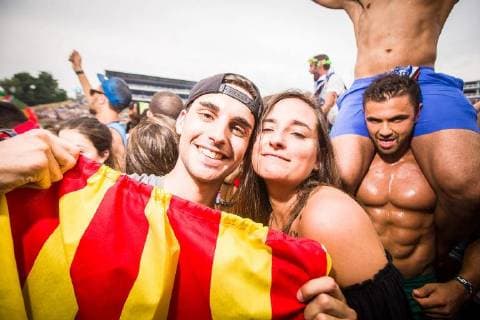 Illustration picture shows the first day of the Tomorrowland music festival, Friday 20 July 2018. The 14th edition of Tomorrowland electronic music festival takes place at the De Schorre terrain in Boom from 20 to 22 July 2017 and from 27 to 29 July 2018.  JAMESxARTHURxGEKIERE 05389874