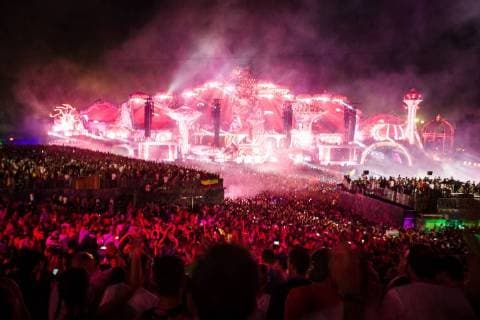 Illustration picture shows the first day of the Tomorrowland music festival, Friday 20 July 2018. The 14th edition of Tomorrowland electronic music festival takes place at the De Schorre terrain in Boom from 20 to 22 July 2017 and from 27 to 29 July 2018.  JAMESxARTHURxGEKIERE 05389949
