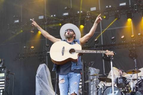 July 21, 2018 - Brooklyn, Michigan, U.S - LOCASH performs for fans at the Faster Horses Country Music Festival. Brooklyn U.S. - ZUMAm242 20180721_zap_m242_016 Copyright: xScottxMapesx