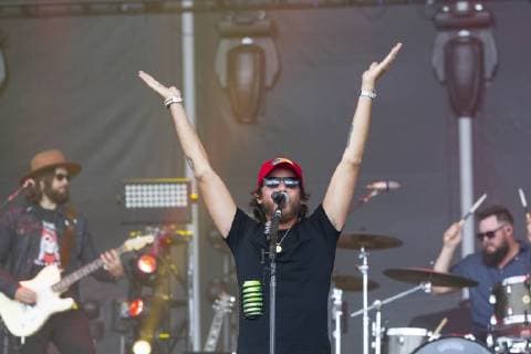 July 21, 2018 - Brooklyn, Michigan, U.S - CHRIS JANSON performs at the Faster Horses Country Music Festival. Brooklyn U.S. - ZUMAm242 20180721_zap_m242_039 Copyright: xScottxMapesx