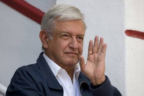July 22, 2018 - Mexico, Mexico, MEXICO - MexicoÃ¢â‚¬â ¢s President-elect Andres Manuel Lopez Obrador, and his future Foreign Minister, Marcelo Ebrard, speaks to the press outside his partyÃ¢â‚¬â ¢s headquarters in Mexico City, Sunday, July 22, 2018. Lopez Obrador has released a seven-page letter he sent to U.S. President Donald Trump earlier in July detailing how he sees the two countries working together to stem immigration. PI Mexico MEXICO - ZUMAp124 20180722_zaa_p124_002 Copyright: xAntonioxNavax