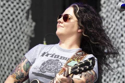 July 22, 2018 - Brooklyn, Michigan, U.S - ASHLEY MCBRYDE performs for fans at the Faster Horses Country Music Festival. Brooklyn U.S. - ZUMAm242 20180722_zap_m242_025 Copyright: xScottxMapesx