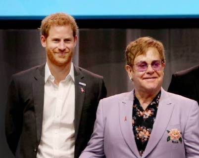 News Bilder des Tages 24-07-2018 Conference Prince Harry and Elton John during the 2nd day of the International AIDS2018 Conference in Amsterdam.  Copyright: xPPE NIEBOERx