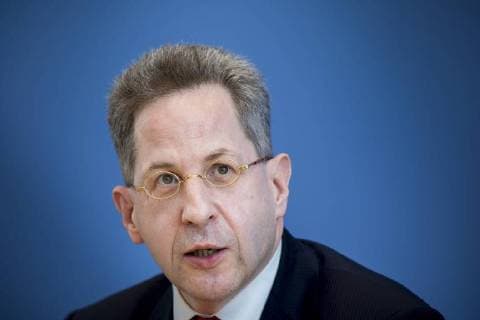 Hans-Georg Maassen, Praesident des Bundesamtes fuer Verfassungsschutz (BfV) den Verfassungsschutzbericht 2017 in der Bundespressekonferenz vor. 24.07.2018. Berlin Deutschland *** Hans Georg Maassen President of the Federal Office for the Protection of the Constitution BfV the constitution protection report 2017 in the federal press conference before 24 07 2018 Berlin Germany Copyright: xFelixxZahnx