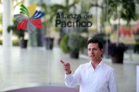 Mexican President Enrique Pena Nieto attends the 13th Summit of the Pacific Alliance in Puerto Vallarta, Mexico, 24 July 2018. The Summit is being held this July 23 and 24 in the resort of Puerto Vallarta, in the Mexican Pacific. 13th Summit of the Pacific Alliance, in Mexico !ACHTUNG: NUR REDAKTIONELLE NUTZUNG!  Copyright: xJosexMendezx MEX01 20180724-636680544412627955