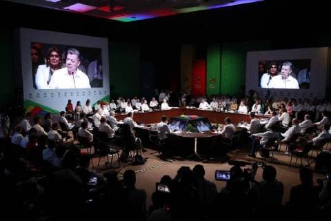 Colombian President Juan Manuel Santos speaks during the 13th Summit of the Pacific Alliance in Puerto Vallarta, Mexico, 24 July 2018. The Summit is being held this July 23 and 24 in the resort of Puerto Vallarta, in the Mexican Pacific. 13th Summit of the Pacific Alliance, in Mexico !ACHTUNG: NUR REDAKTIONELLE NUTZUNG!  Copyright: xJosexMendezx MEX01 20180724-636680631606060260