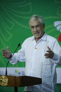 Chilean President Sebastian Pinera speaks during the 13th Summit of the Pacific Alliance in Puerto Vallarta, Mexico, 24 July 2018. The Summit is being held this July 23 and 24 in the resort of Puerto Vallarta, in the Mexican Pacific. 13th Summit of the Pacific Alliance, in Mexico !ACHTUNG: NUR REDAKTIONELLE NUTZUNG!  Copyright: xJosexMendezx MEX02 20180725-636680762144320079