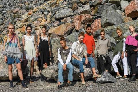 Entertainment Bilder des Tages (180725) -- HELSINKI, July 25, 2018 -- Models present creations of Finnish designer Mai Niemi during the Helsinki Fashion Week 2018 in Helsinki, Finland, July 24, 2018. ) (djj) FINLAND-HELSINKI-FASHION WEEK-MAI NIEMI SergeixStepanov 