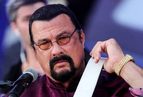 Entertainment Bilder des Tages BAKU, AZERBAIJAN - JULY 26, 2018: Actor Steven Seagal ahead of the opening of the Zhara music festival at the Sea Breeze Resort hotel. Vyacheslav Prokofyev TASS  TS08AC88