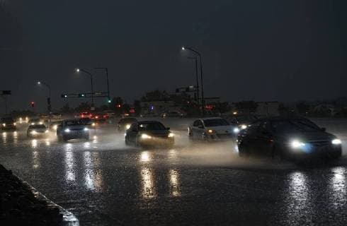 July 26, 2018 - Albuquerque, NEW MEXICO, U.S. - 072618 .Heavy monsoonal rainstorms fall near Coors and Montano NW on Albuquerque West side .Photographed on Thursday July 26, 2018. . JOURNAL Albuquerque U.S. - ZUMAab1_ 20180726_zaf_ab1_026 Copyright: xAdolphexPierre-Louisx