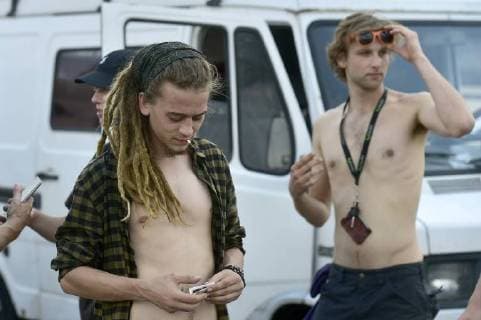 Participants of unannounced music event in protected landscape area, near Chuderov, Usti Nad Labem, Czech Republic, left the area on July 27, 2018, under observation of the Czech state police. (CTKxPhoto OndrejxHajek) CTKPhotoP201807270521701  HAJ 9