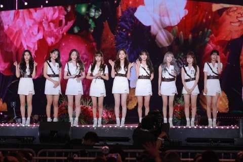Wanna One,TWICE,iKON,MAMAMOO,Oh My Girl,SF9,LABOUM,Cosmic Girls,VICTON,Weki Meki,NEONPUNCH,Kim Dong Han,HashTag,TRCNG,H.U.B,KARD,IN2IT,FLASHE,HALO,JOEL,GBB,Lim Chae Eon,mixnine,The Brothers,MYTEEN,SOUL LATIDO,VROMANCE attended the 2018 Korea Music Festival in Seoul, Korea on 01th August, 2018.(China and Korea Rights Out) 2018080200836