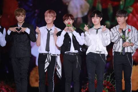 Wanna One,TWICE,iKON,MAMAMOO,Oh My Girl,SF9,LABOUM,Cosmic Girls,VICTON,Weki Meki,NEONPUNCH,Kim Dong Han,HashTag,TRCNG,H.U.B,KARD,IN2IT,FLASHE,HALO,JOEL,GBB,Lim Chae Eon,mixnine,The Brothers,MYTEEN,SOUL LATIDO,VROMANCE attended the 2018 Korea Music Festival in Seoul, Korea on 01th August, 2018.(China and Korea Rights Out) 2018080200848