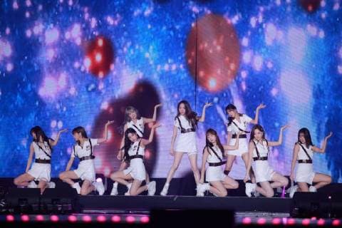 Wanna One,TWICE,iKON,MAMAMOO,Oh My Girl,SF9,LABOUM,Cosmic Girls,VICTON,Weki Meki,NEONPUNCH,Kim Dong Han,HashTag,TRCNG,H.U.B,KARD,IN2IT,FLASHE,HALO,JOEL,GBB,Lim Chae Eon,mixnine,The Brothers,MYTEEN,SOUL LATIDO,VROMANCE attended the 2018 Korea Music Festival in Seoul, Korea on 01th August, 2018.(China and Korea Rights Out) 2018080200855
