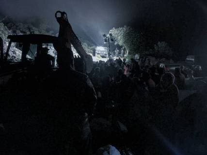 Rescuers continue their work to extract workers trapped in the Dengantzha mine, in the municipality of Francisco I Madero, in the state of Hidalgo, Mexico, on 3 August 2018. The number of people killed by the collapse of a mine in the central Mexican state of Hildago has risen to four, while one person continues to be unidentified, state authorities said today. Rise to four the number of dead after the collapse of a mine in Mexico !ACHTUNG: NUR REDAKTIONELLE NUTZUNG!  Copyright: xEinsteinxEscamillax MEX022 20180803-636689209734026034