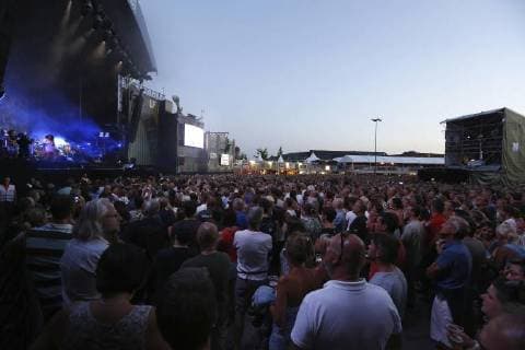 Illustration picture shows the crowds on the first day of the 44th edition of the Lokerse Feesten music festival in the city center of Lokeren, Friday 03 August 2018. This year s edition of the festival takes place from 3 to 12 August.  NICOLASxMAETERLINCK 05397531