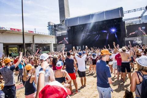 Illustration picture shows the crowds on the first day of the 7th edition of the Ronquieres Festival music festival in Ronquieres, Saturday 04 August 2018. This year s edition of the festival takes place on 4 and 5 August.  HATIMxKAGHAT 05397646