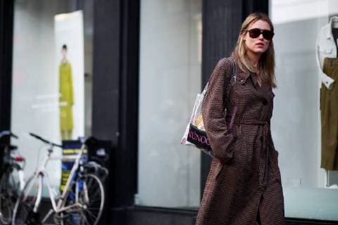 Annabel Rosendahl walking outside the Blanche runway show during Copenhagen Fashion Week - Aug 7, 2018 - CPHFW: Spring 2019 Street Style Day 1, Copenhagen Denmark  Copyright: xZachxDoddsx h_00534342