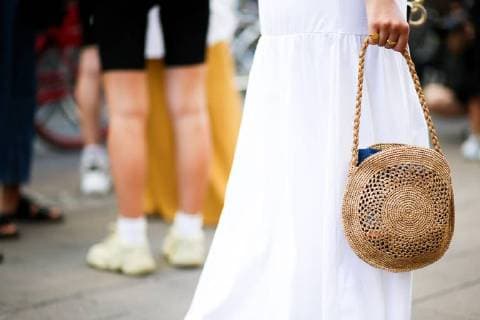 A chic showgoer posing outside the Blanche runway show during Copenhagen Fashion Week - Aug 7, 2018 - CPHFW: Spring 2019 Street Style Day 1, Copenhagen Denmark  Copyright: xZachxDoddsx h_00534318