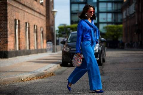 Therese Hellstrom attending the Oh! by Kopenhagen Fur runway show during Copenhagen Fashion Week - Aug 7, 2018 - CPHFW: Spring 2019 Street Style Day 1, Copenhagen Denmark  Copyright: xZachxChasex h_00534417