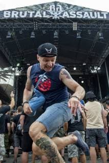 The heavy metal festival Brutal Assault in the fort Josefov in Jaromer, Nachod district, Czech Republic, starts on Wednesday, August 8, 2018. About hundred thirty bands will perform during four days of the festival. (CTKxPhoto DavidxTanecek) CTKPhotoP201808080861201  TAD 009