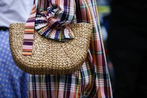 A chic showgoer attending the Stine Goya runway show during Copenhagen Fashion Week - Aug 8, 2018 - CPHFW: Spring 2019 Street Style Day 2, Copenhagen Denmark  Copyright: xZachxChasex h_00534650