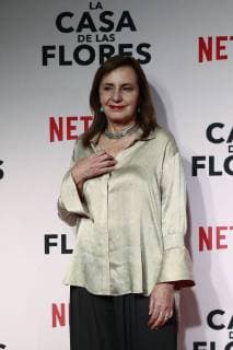 Mexican actress Veronica Langer poses during the red carpet of the presentation of the new Netflix series La Casa de las Flores (The House of the flowers), in Mexico City, Mexico, 08 August 2018. The premier of the Mexican production, created by director Manolo Caro and which addresses topics such as homosexuality and the recreational use of marijuana, will be on 10 August on the Netflix platform. Red carpet of the Netflix Mexican series La Casa de las Flores !ACHTUNG: NUR REDAKTIONELLE NUTZUNG!  Copyright: xJosexMendezx CMX01 20180809-636693933789587629