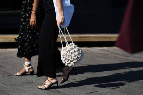 A chic showgoer attending the Munthe runway show during Copenhagen Fashion Week - Aug 9, 2018 - CPHFW: Spring 2019 Street Style Day 3, Copenhagen Denmark  Copyright: xZachxChasex h_00535228