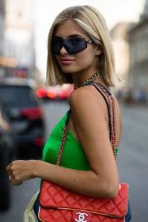 Blogger Xenia Adonts attending the Baum Und Pferdgarten runway show during Copenhagen Fashion Week - Aug 9, 2018 - CPHFW: Spring 2019 Street Style Day 3, Copenhagen Denmark  Copyright: xZachxChasex h_00535705