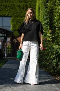 A chic showgoer attending the By Malene Birger runway show during Copenhagen Fashion Week - Aug 9, 2018 - CPHFW: Spring 2019 Street Style Day 3, Copenhagen Denmark  Copyright: xZachxChasex h_00535927