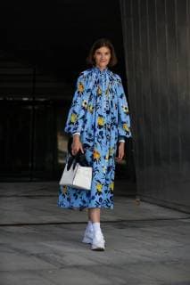 Jennifer Keese attending the Designers Remix runway show during Copenhagen Fashion Week - Aug 9, 2018 - CPHFW: Spring 2019 Street Style Day 3, Copenhagen Denmark  Copyright: xZachxChasex h_00536071