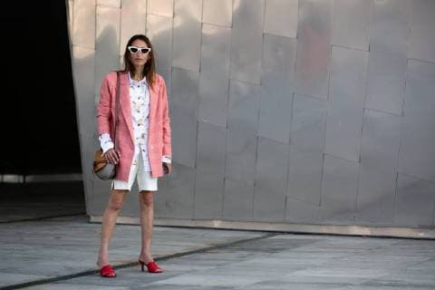Loulou De Saison attending the Designers Remix runway show during Copenhagen Fashion Week - Aug 9, 2018 - CPHFW: Spring 2019 Street Style Day 3, Copenhagen Denmark  Copyright: xZachxChasex h_00536010