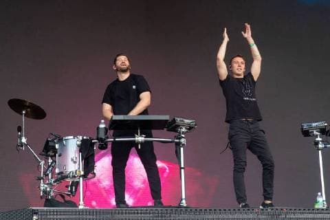 August 10, 2018 - San Francisco, California, U.S - HARRISON MILLS and CLAYTON KNIGHT of Odesza during Outside Lands Music Festival at Golden Gate Park in San Francisco, California San Francisco U.S. - ZUMAs135 20180810_zap_s135_102 Copyright: xDanielxDeSloverx