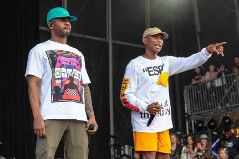 August 10, 2018 - San Francisco, California, U.S - CHAD HUGO and PHARRELL WILLIAMS of N.E.R.D. during Outside Lands Music Festival at Golden Gate Park in San Francisco, California San Francisco U.S. - ZUMAs135 20180810_zap_s135_097 Copyright: xDanielxDeSloverx