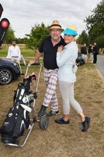 Leipzig 11 Charity Golf Tournament Leipzig Haraold Faltermeyer with his wife Karin Copyright: xEIBNER RZYx EP_RZY
