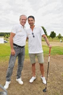 Leipzig 11 Charity Golf Tournament Leipzig Organizer and GRK boss Steffen Göbel with Florian Silbereisen Copyright: xEIBNER RZYx EP_RZY