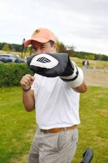 Leipzig 11 Charity Golf Tournament Leipzig Jan Josef Liefers as Boxer Copyright: xEIBNER RZYx EP_RZY