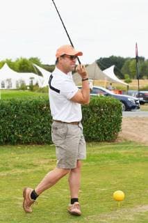 Leipzig 11 Charity Golf Tournament Leipzig Jan Josef Liefers at the tee Copyright: xEIBNER RZYx EP_RZY