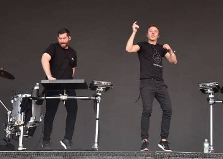 SAN FRANCISCO, CA - AUGUST 10: Harrison Mills and Clayton Knight of Odesza performs during the 2018 Outside Lands Musis and Arts Festival in Golden Gate Park on August 10, 2018 in San Francisco, California. Copyright: ximageSPACE MediaPunchx