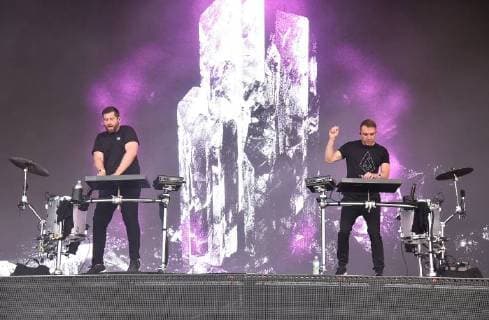 SAN FRANCISCO, CA - AUGUST 10: Harrison Mills and Clayton Knight of Odesza performs during the 2018 Outside Lands Musis and Arts Festival in Golden Gate Park on August 10, 2018 in San Francisco, California. Copyright: ximageSPACE MediaPunchx