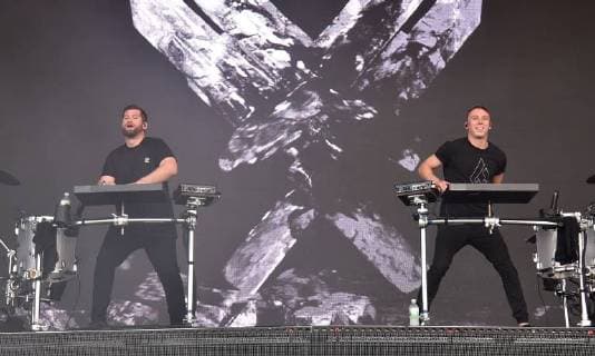 SAN FRANCISCO, CA - AUGUST 10: Harrison Mills and Clayton Knight of Odesza performs during the 2018 Outside Lands Musis and Arts Festival in Golden Gate Park on August 10, 2018 in San Francisco, California. Copyright: ximageSPACE MediaPunchx