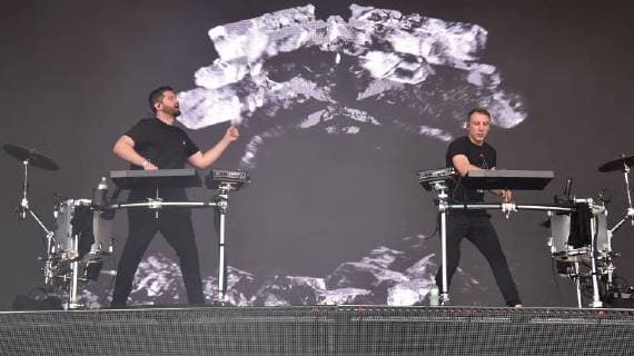 SAN FRANCISCO, CA - AUGUST 10: Harrison Mills and Clayton Knight of Odesza performs during the 2018 Outside Lands Musis and Arts Festival in Golden Gate Park on August 10, 2018 in San Francisco, California. Copyright: ximageSPACE MediaPunchx