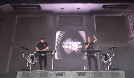 SAN FRANCISCO, CA - AUGUST 10: Harrison Mills and Clayton Knight of Odesza performs during the 2018 Outside Lands Musis and Arts Festival in Golden Gate Park on August 10, 2018 in San Francisco, California. Copyright: ximageSPACE MediaPunchx